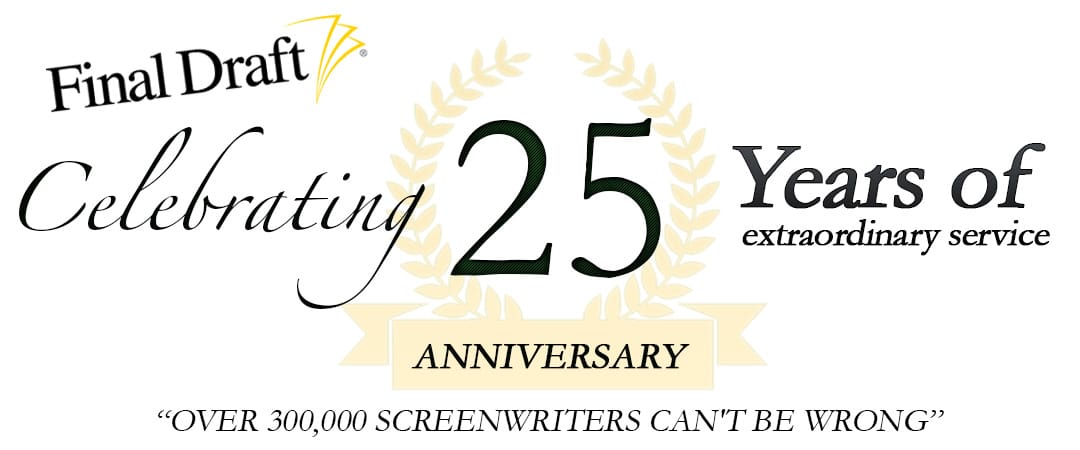 Screenwriting Software Company Final Draft Celebrates 25 Years