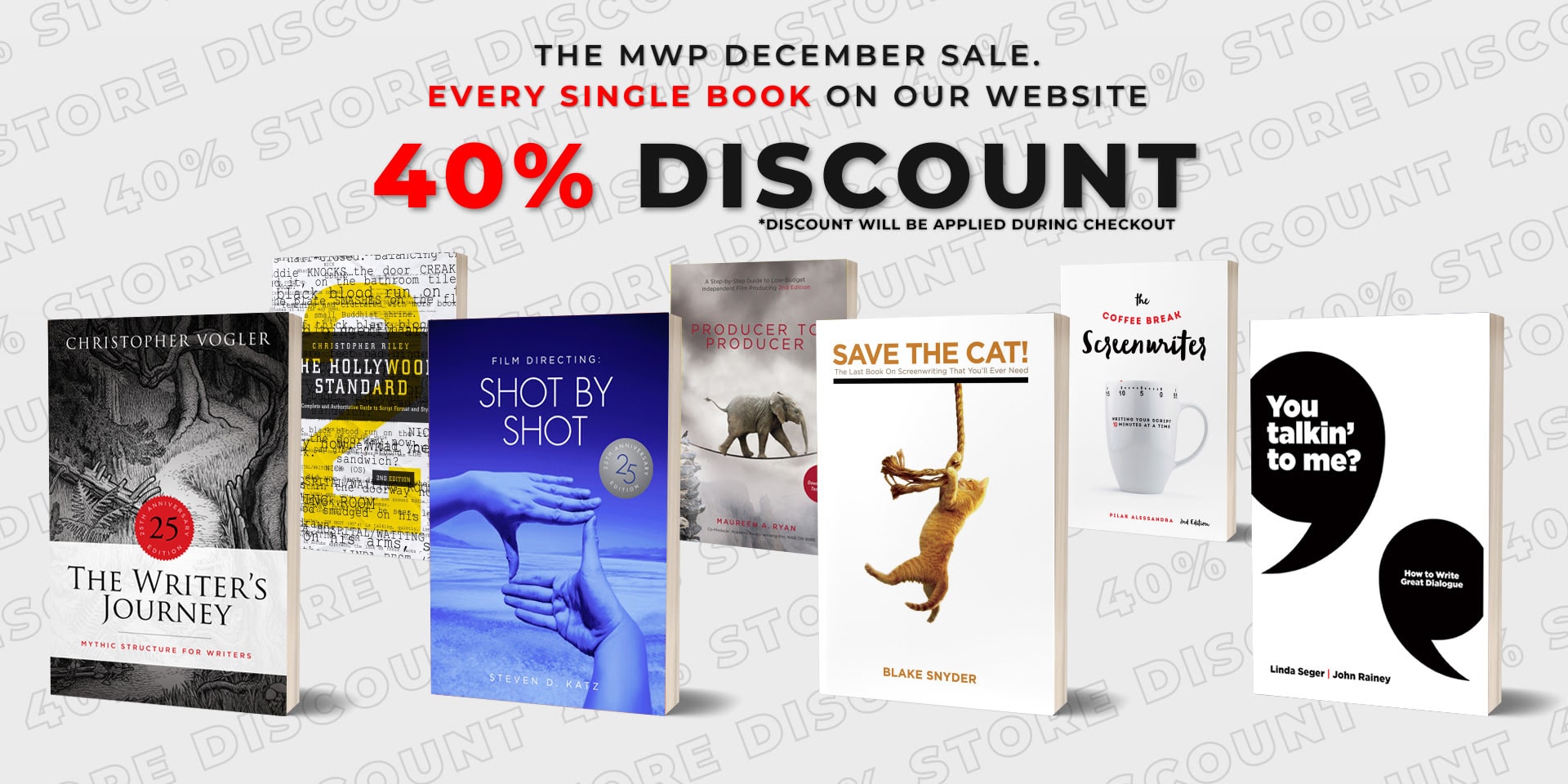 Every single book on MWP.com is on sale for 40% off for a limited time!